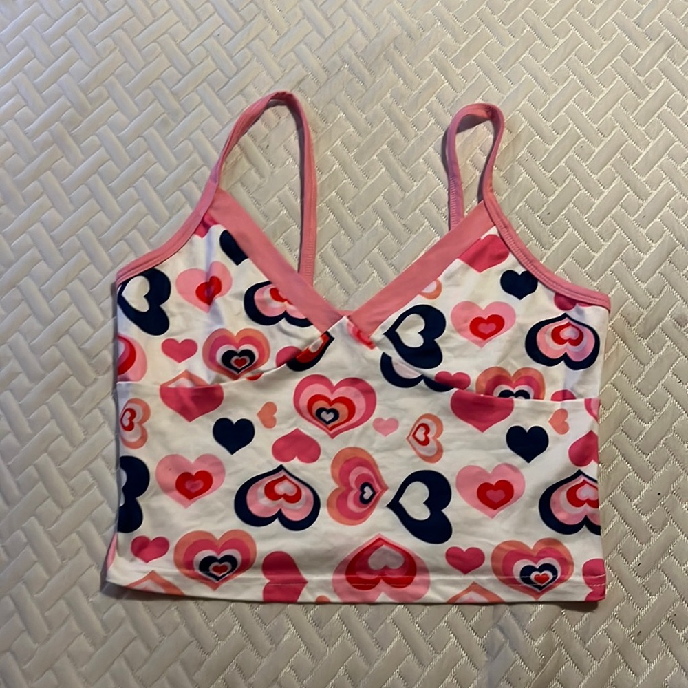 SHEIN Pink heart crop top